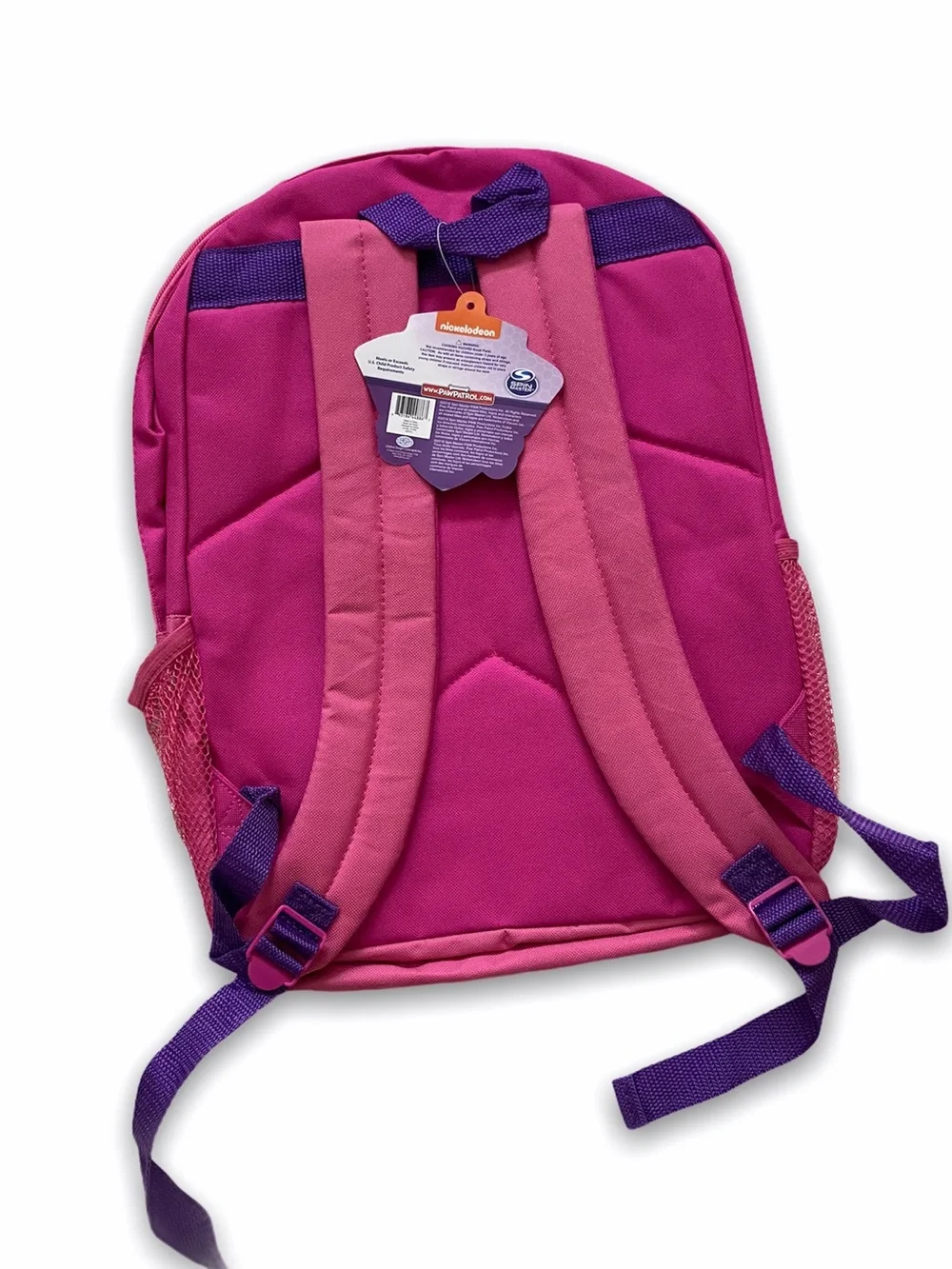 Nickelodeon PAW Patrol Kids Backpack Pink Purple School Book Bag Skye Chase Mars